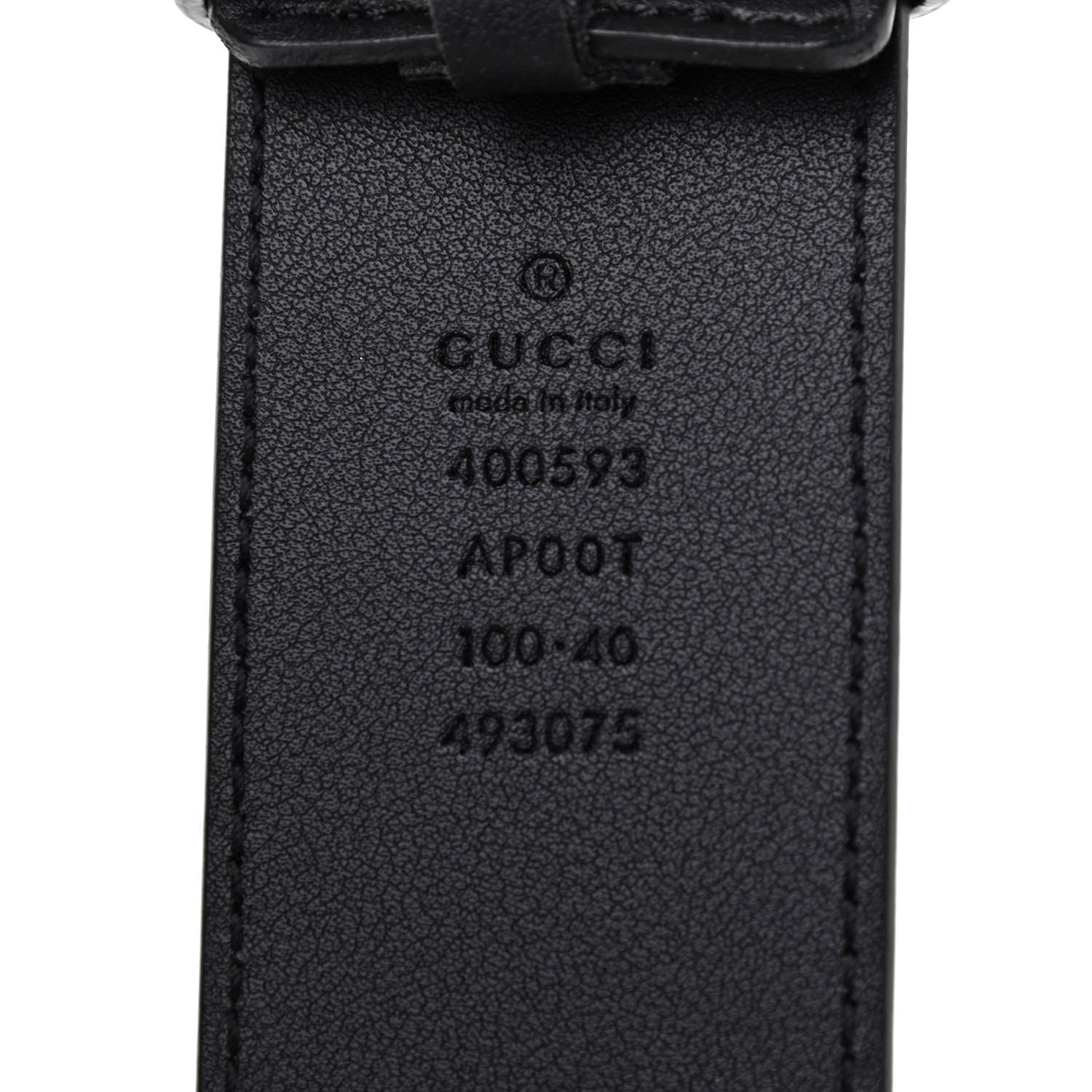 Gucci Calfskin Double G 40mm Belt 100 42 Black 4 of 5