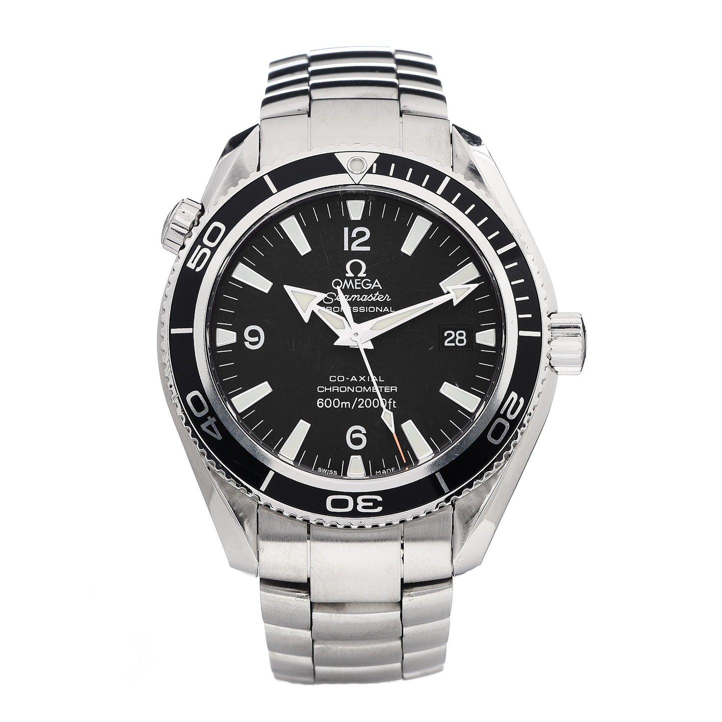Stainless Steel 40mm Seamaster Planet Ocean Diver Automatic Watch Black 232.30.46.21.01.001