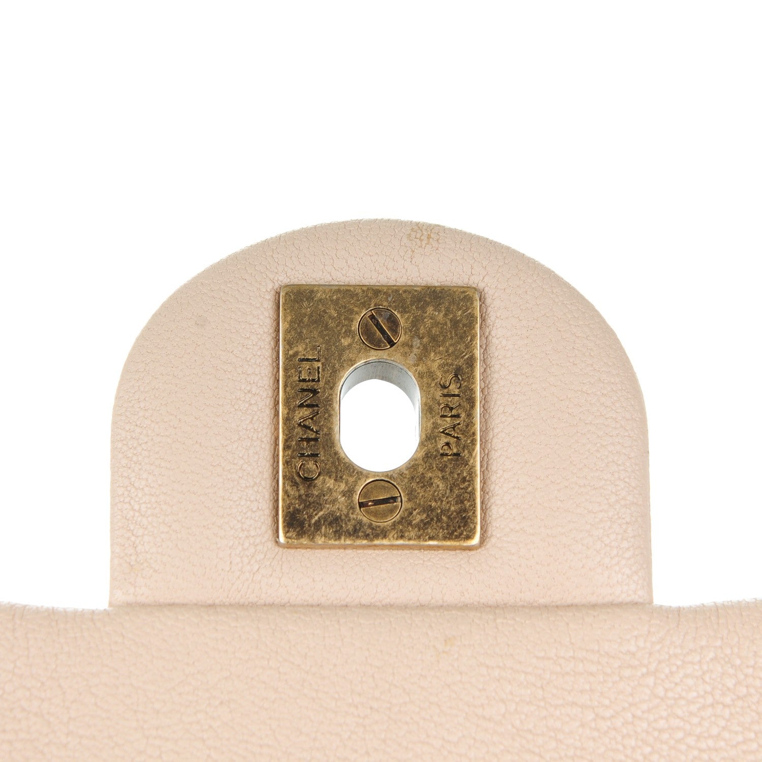 Chanel Shiny Sheepskin Quilted Mini Trapezio Flap Beige 6 of 7