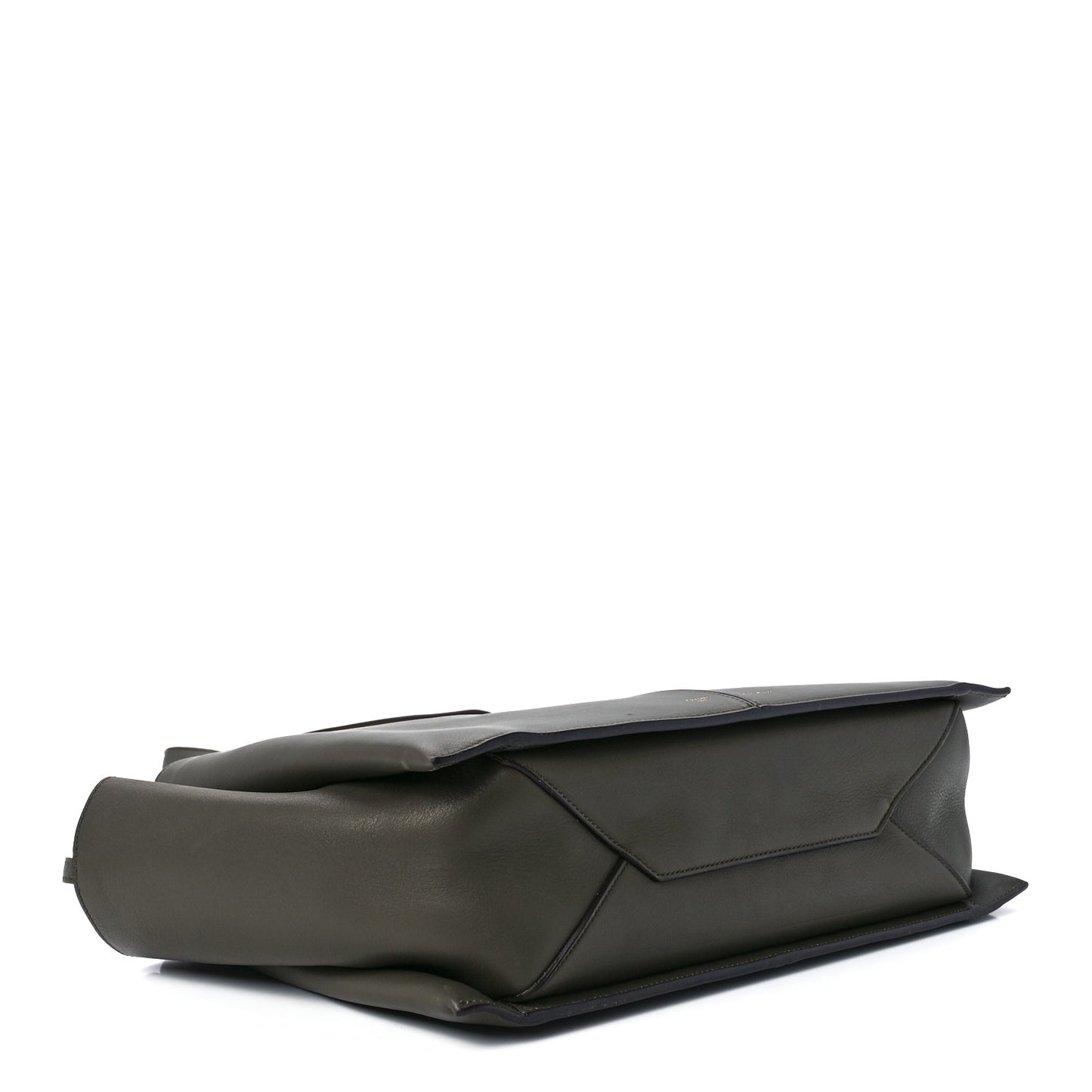 Supple Natural Calfskin Medium Tri-Fold Bag Stone