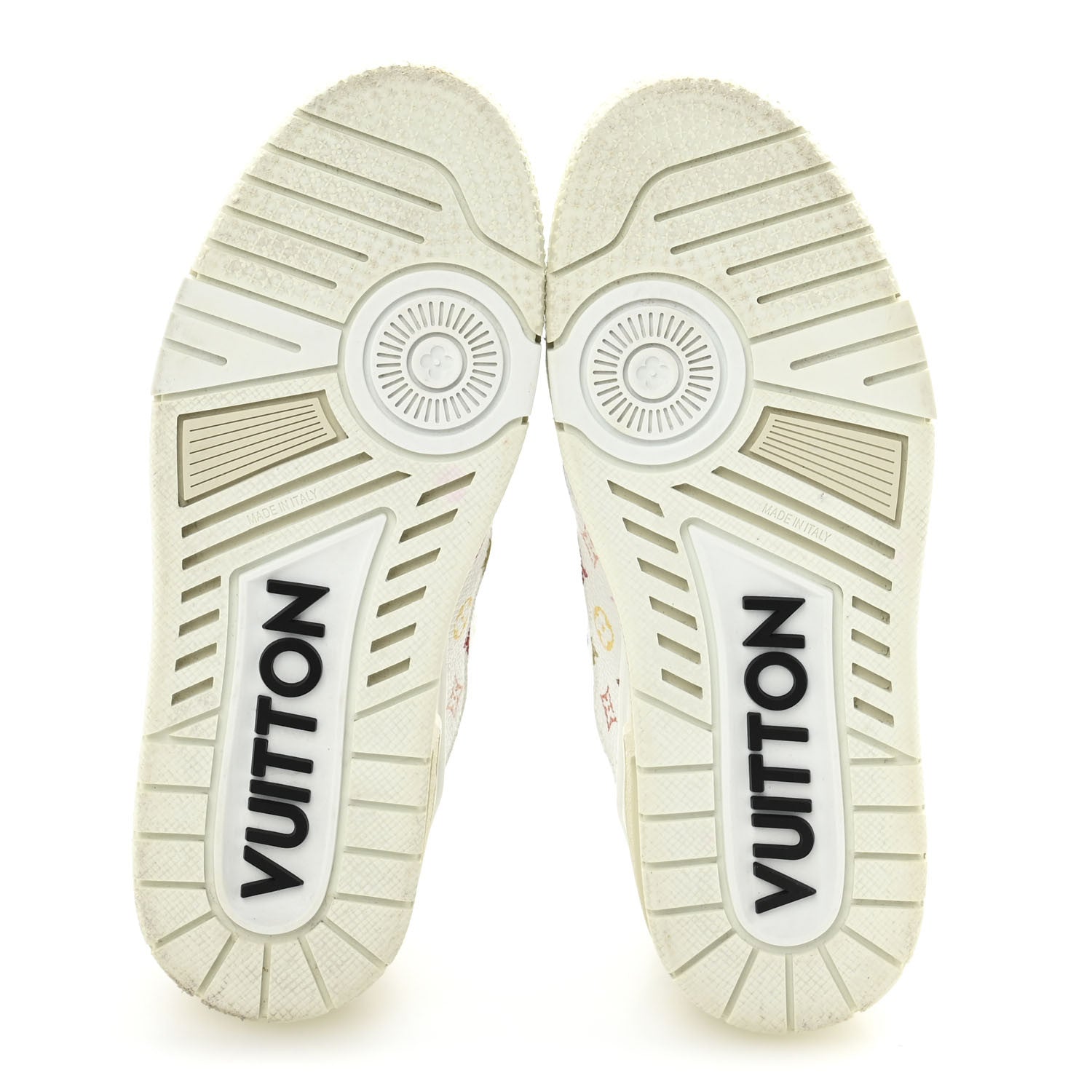 Louis Vuitton LV X TM Calfskin Monogram Multicolor Womens LV Trainer Sneakers 36 White 6 of 10