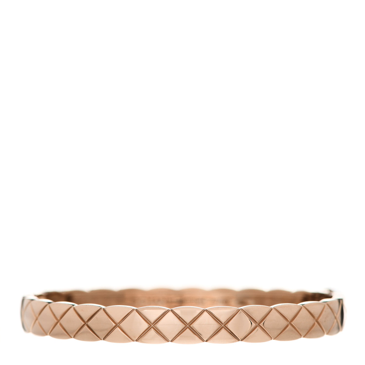 Chanel 18K Beige Gold Coco Crush Bangle Bracelet S 1 of 4
