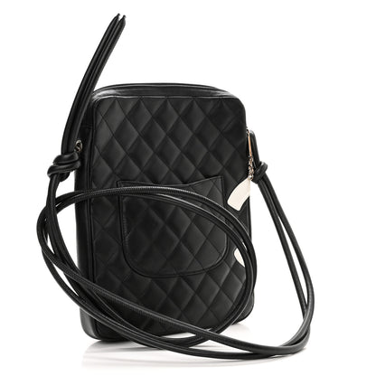 Chanel Calfskin Quilted Medium Cambon Messenger Black White 3 of 10