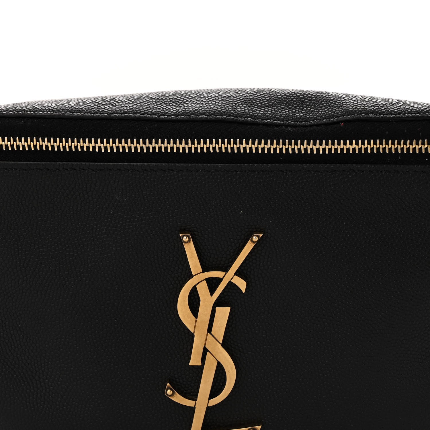 Saint Laurent Grain De Poudre Monogram Belt Bag Black 8 of 13