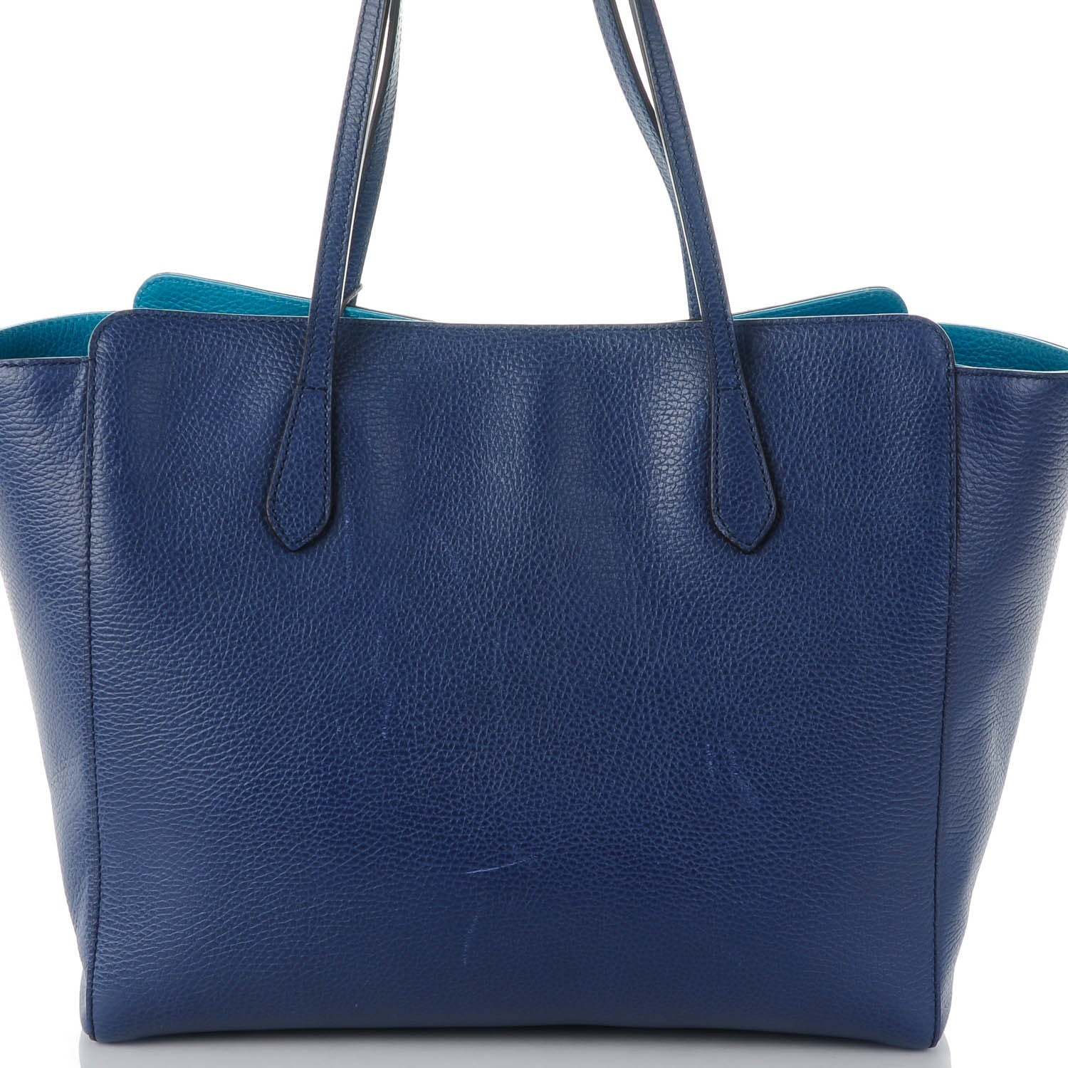 Gucci Dollar Calfskin Medium Swing Tote Marine Deep Cobalt 7 of 7