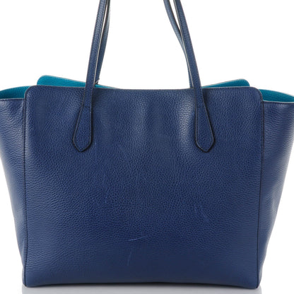 Gucci Dollar Calfskin Medium Swing Tote Marine Deep Cobalt 7 of 7