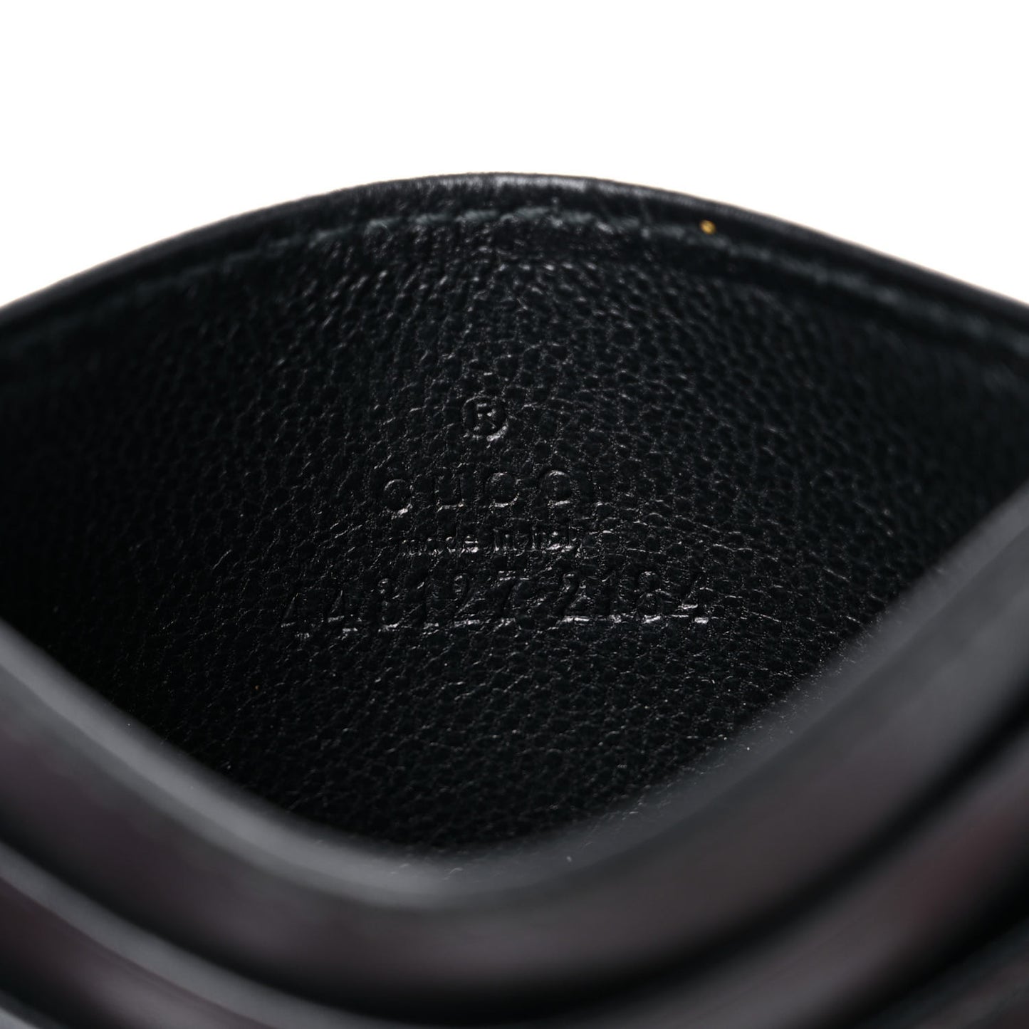 Calfskin Matelasse GG Marmont Card Holder Black