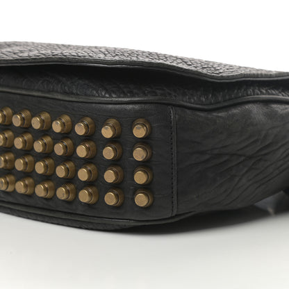 Alexander Wang Pebbled Lambskin Lia Sling Black with Antique Brass Hardware 10 of 13