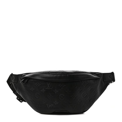 Louis Vuitton Calfskin Monogram Shadow Discovery Bumbag Black 1 of 9