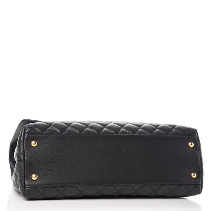 Chanel Caviar Quilted Medium Coco Handle Flap Black 4 of 9