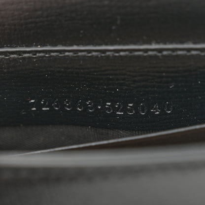 Gucci Azalea Calfskin Web Monochrome Horsebit 1955 Wallet On Strap  Black 7 of 11