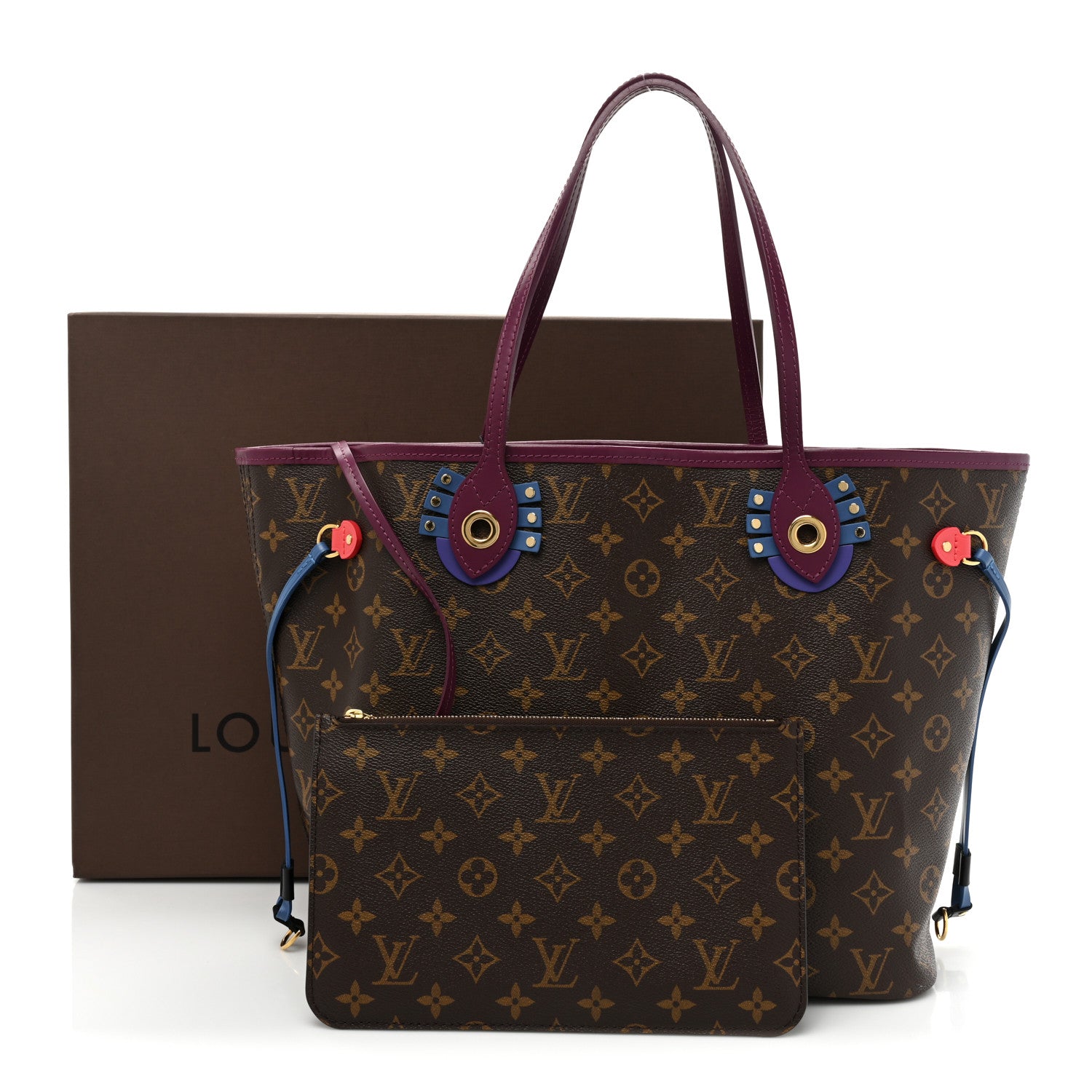 Louis Vuitton Monogram Totem Neverfull MM Magenta 14 of 14