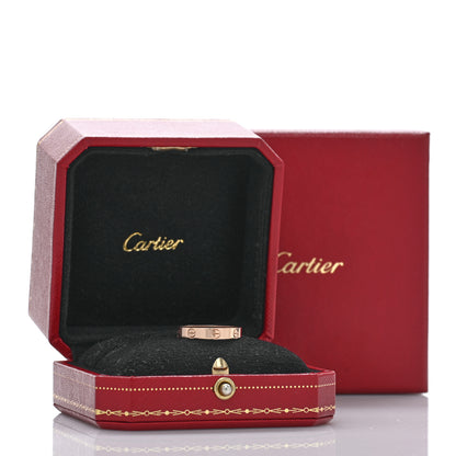 Cartier 18K Pink Gold 3.5mm LOVE Wedding Band Ring 55 7.25 5 of 5