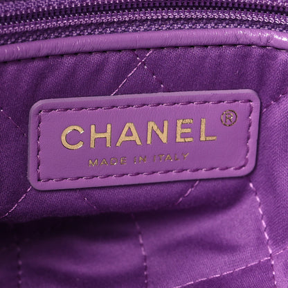 Chanel Shiny Calfskin Quilted Chanel 22 Purple 8 of 12