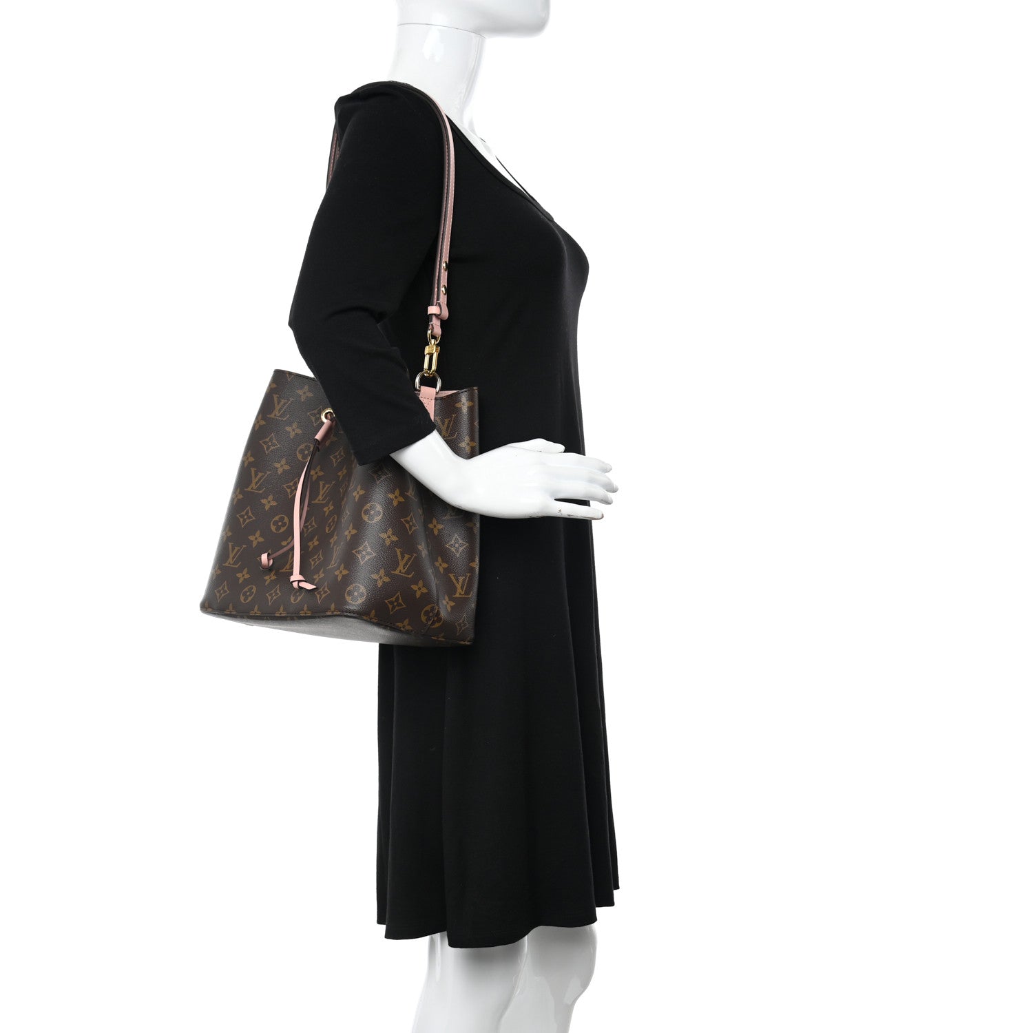 Louis Vuitton Monogram Neonoe MM Rose Poudre 2 of 8