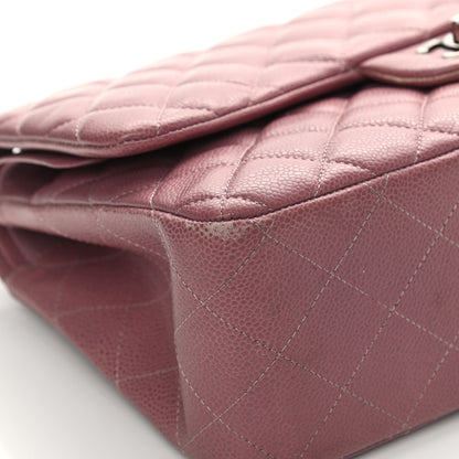 Chanel Caviar Quilted Jumbo Double Flap Light Purple 9 of 20
