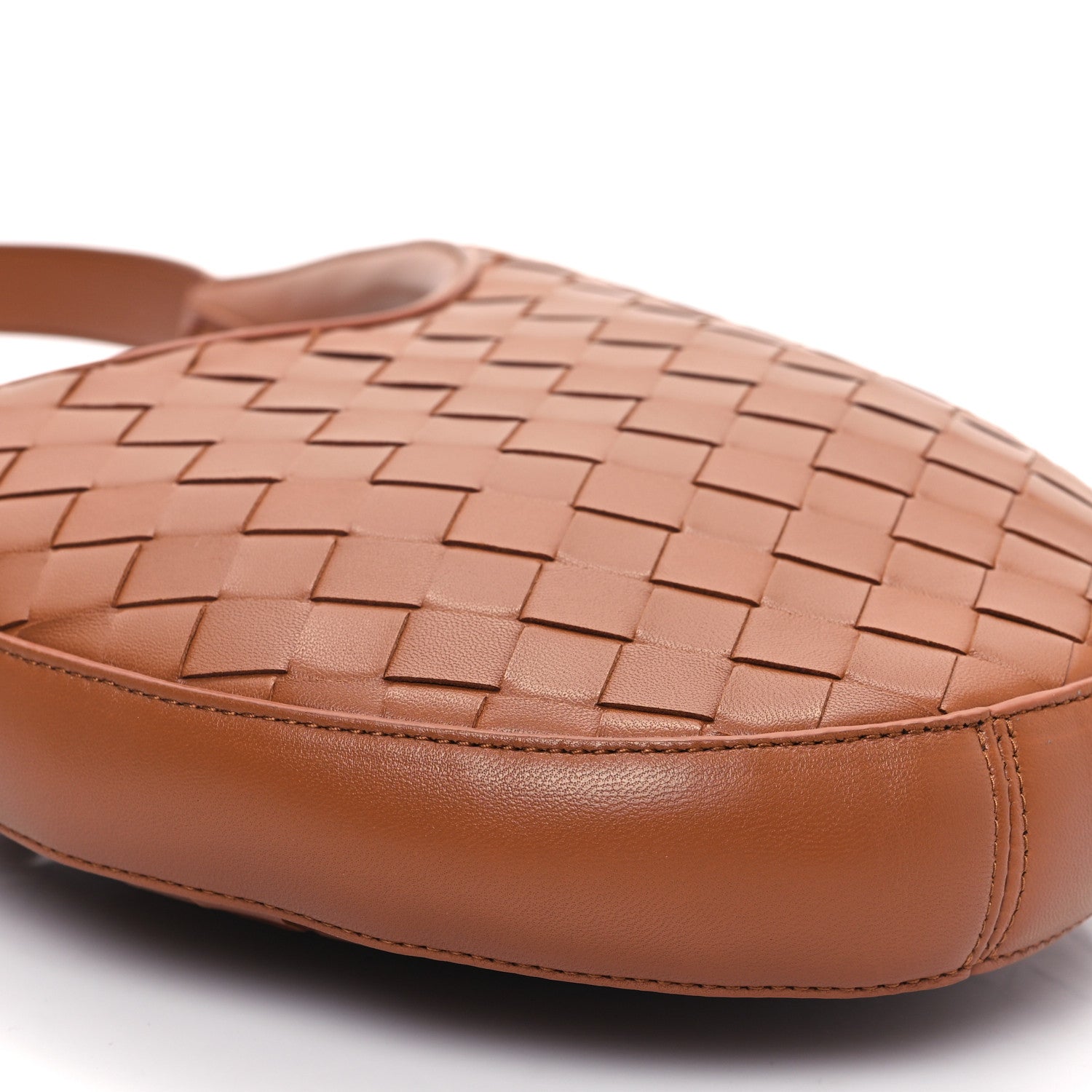 Bottega Veneta Nappa Intrecciato Small Drop Shoulder Bag Wood 9 of 12
