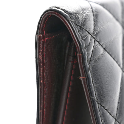Chanel Aged Calfskin Quilted Reissue Yen Wallet Black 10 of 11