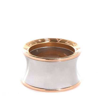 Bulgari 18K Rose Gold Steel Anish Kapoor B.Zero1 Ring 51 US 5.75 1 of 6
