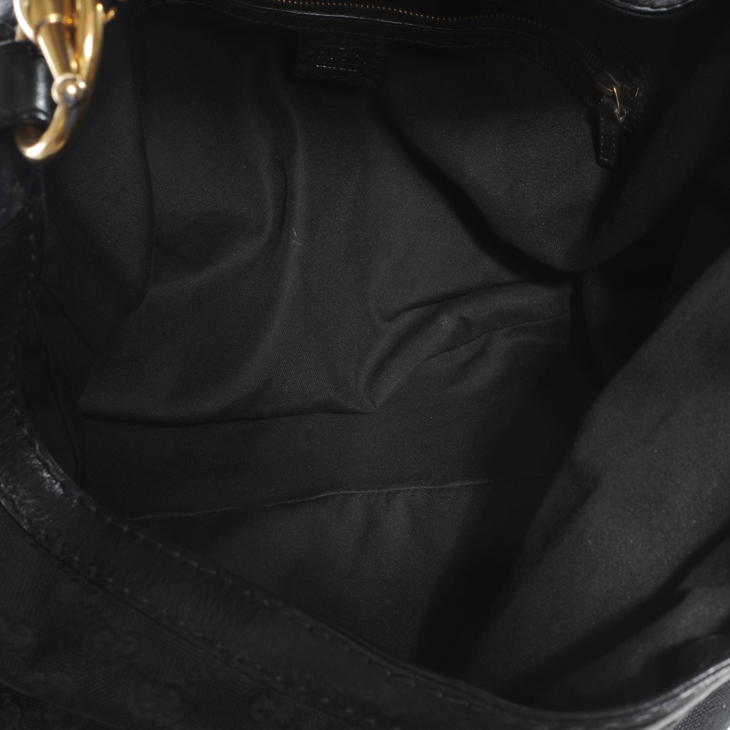 Gucci Monogram Large Jockey Hobo Black 5 of 11