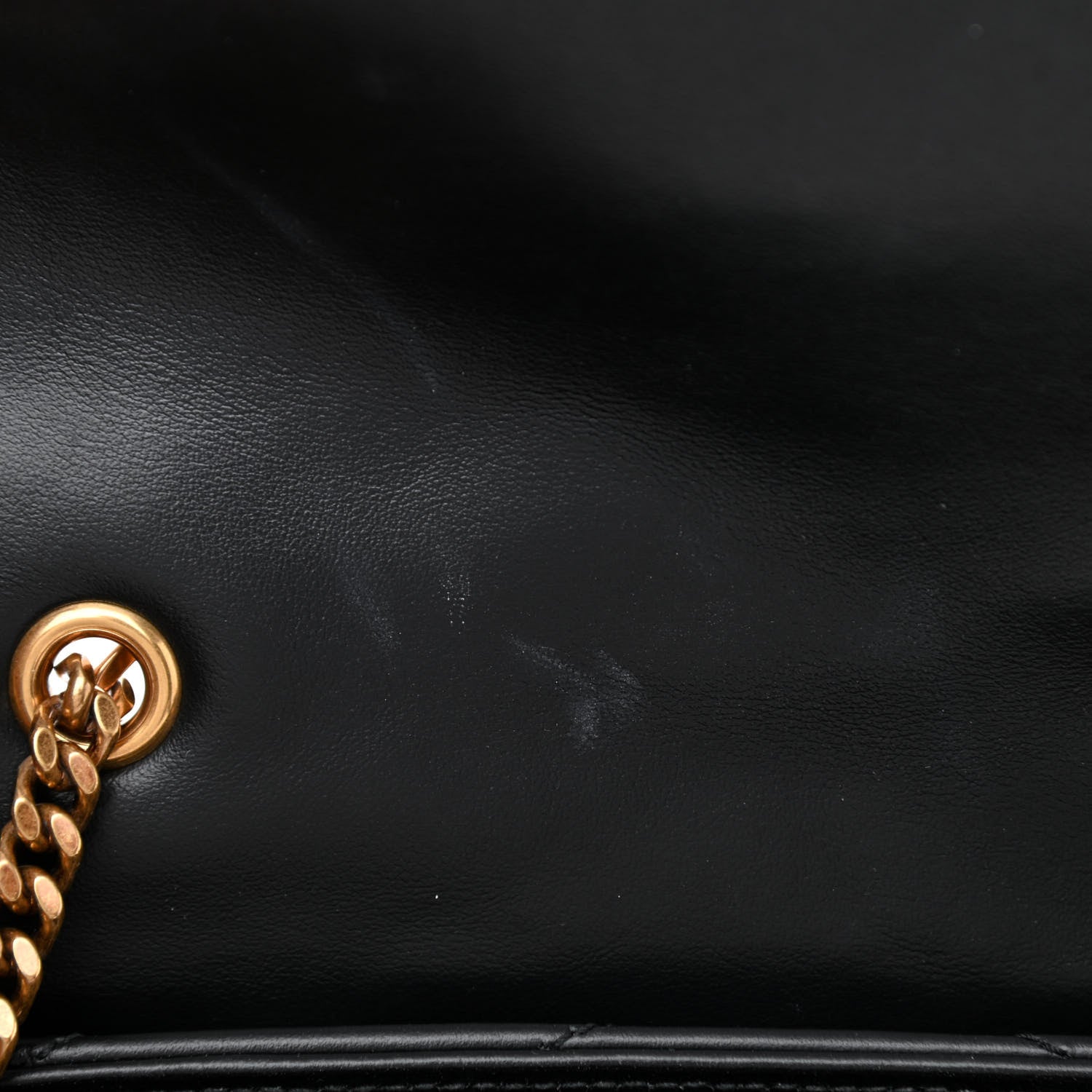 Saint Laurent Calfskin Y Quilted Monogram Small Loulou Chain Satchel Black 8 of 9