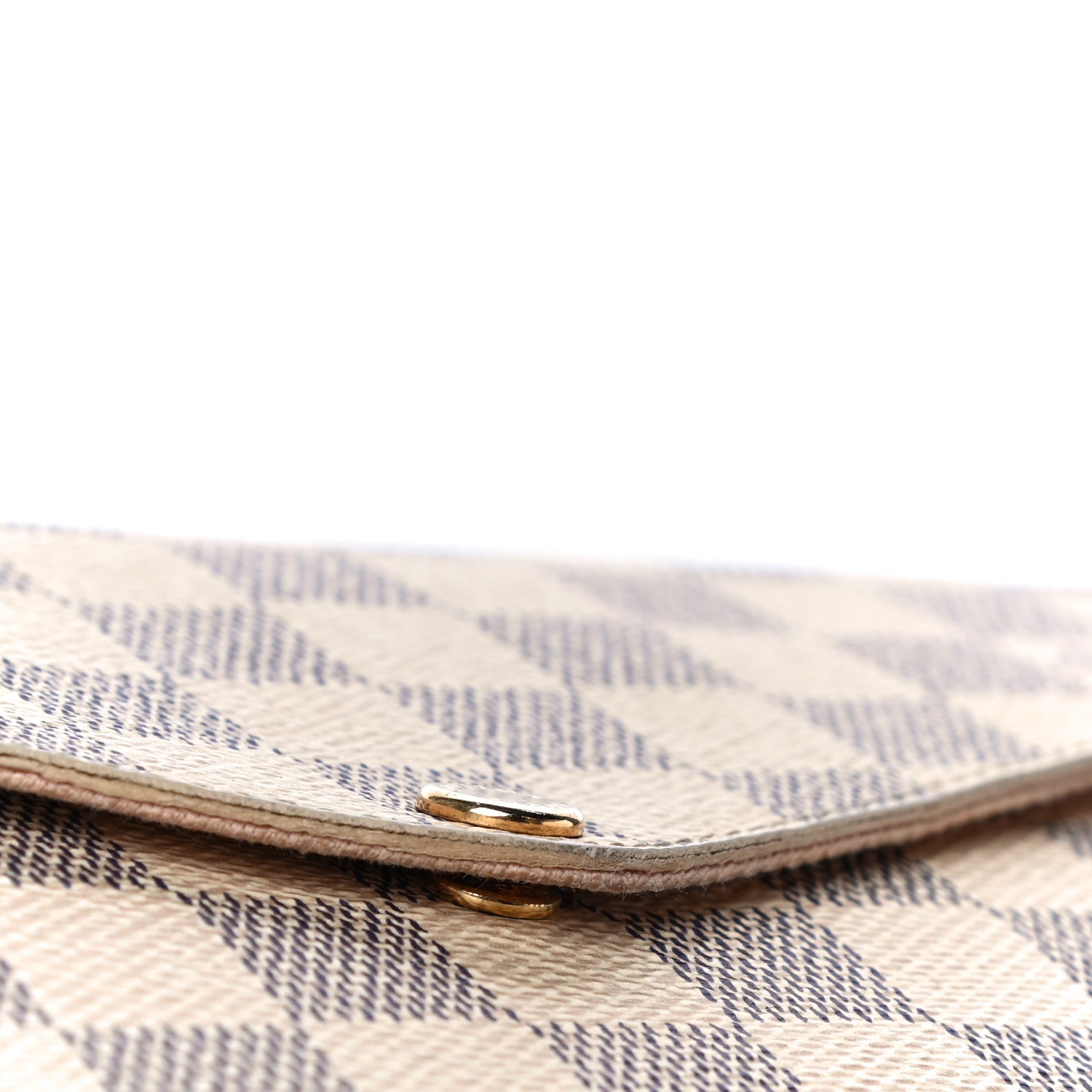 Louis Vuitton Damier Azur Pochette Felicie Chain Wallet Rose Ballerine 14 of 18