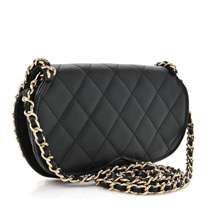 Chanel Caviar Quilted Chain Glasses Case Black 3 of 11