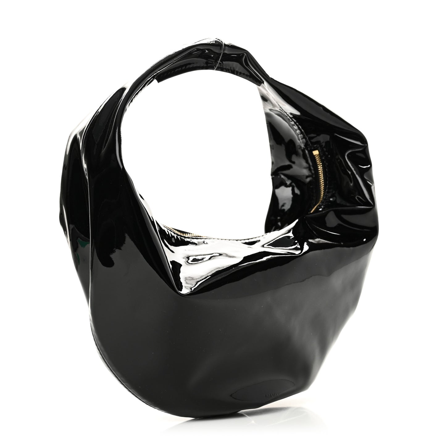 Patent Medium Olivia Hobo Black