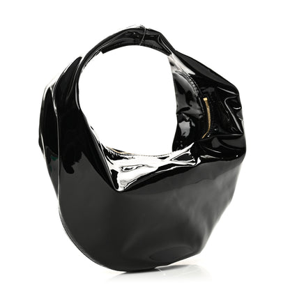 Khaite Patent Medium Olivia Hobo Black 2 of 7
