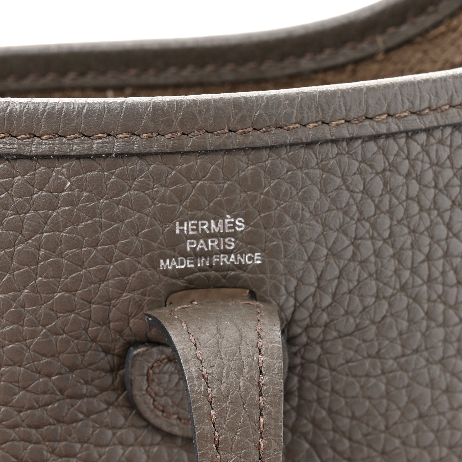 Hermes Taurillon Clemence Evelyne TPM Etain 6 of 10