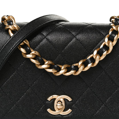 Chanel Caviar Quilted Small Fashion Therapy Flap Bag Black 8 of 13