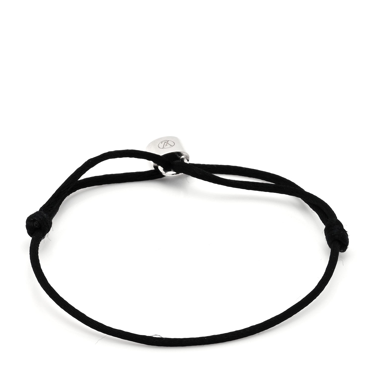 Louis Vuitton X UNICEF Sterling Silver Lockit Bracelet Black 3 of 4