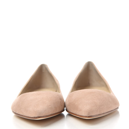 Jimmy Choo Suede Alina Flats 35 Powder Pink 2 of 11