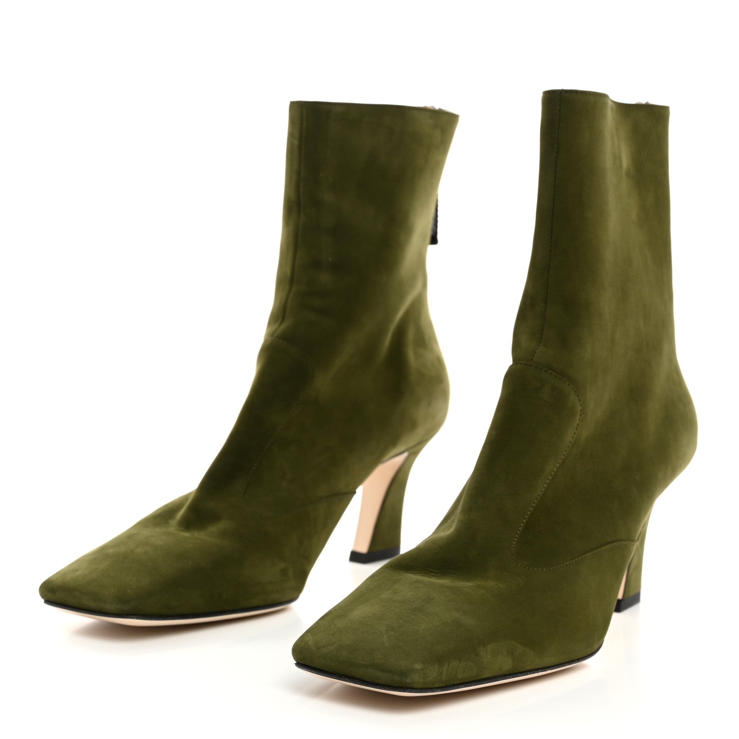 Fendi Tronchetto Nabuk FFreedom Ankle Boots 39.5 Amazzonia 3 of 8