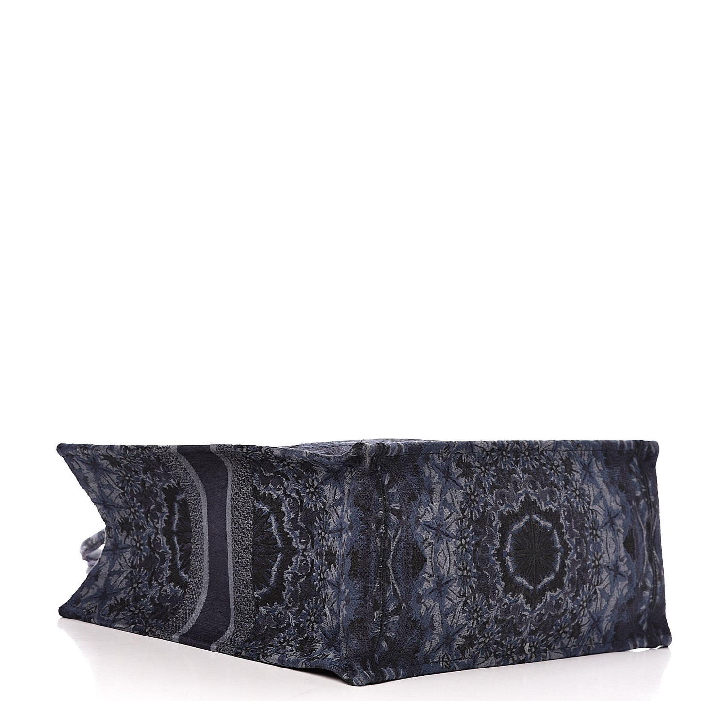 Canvas Embroidered KaleiDioroscopic Book Tote Blue
