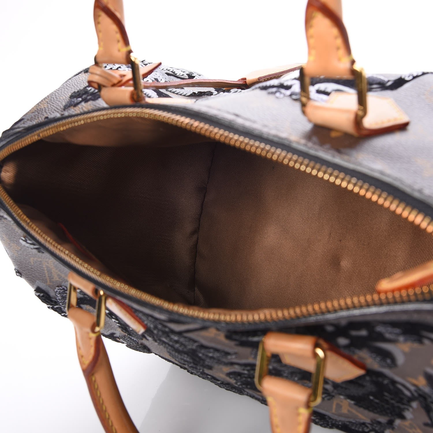 Louis Vuitton Monogram Fleur De Jais Sequins Speedy 30 5 of 12