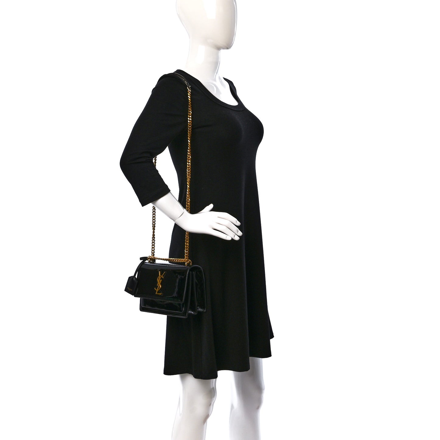 Patent Small Monogram Sunset Black