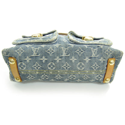 Louis Vuitton Monogram Denim Baggy PM Blue 4 of 10