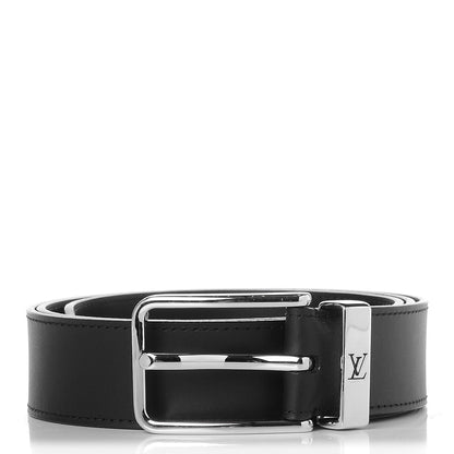 Louis Vuitton Calfskin Belt 95 38 Black 1 of 7