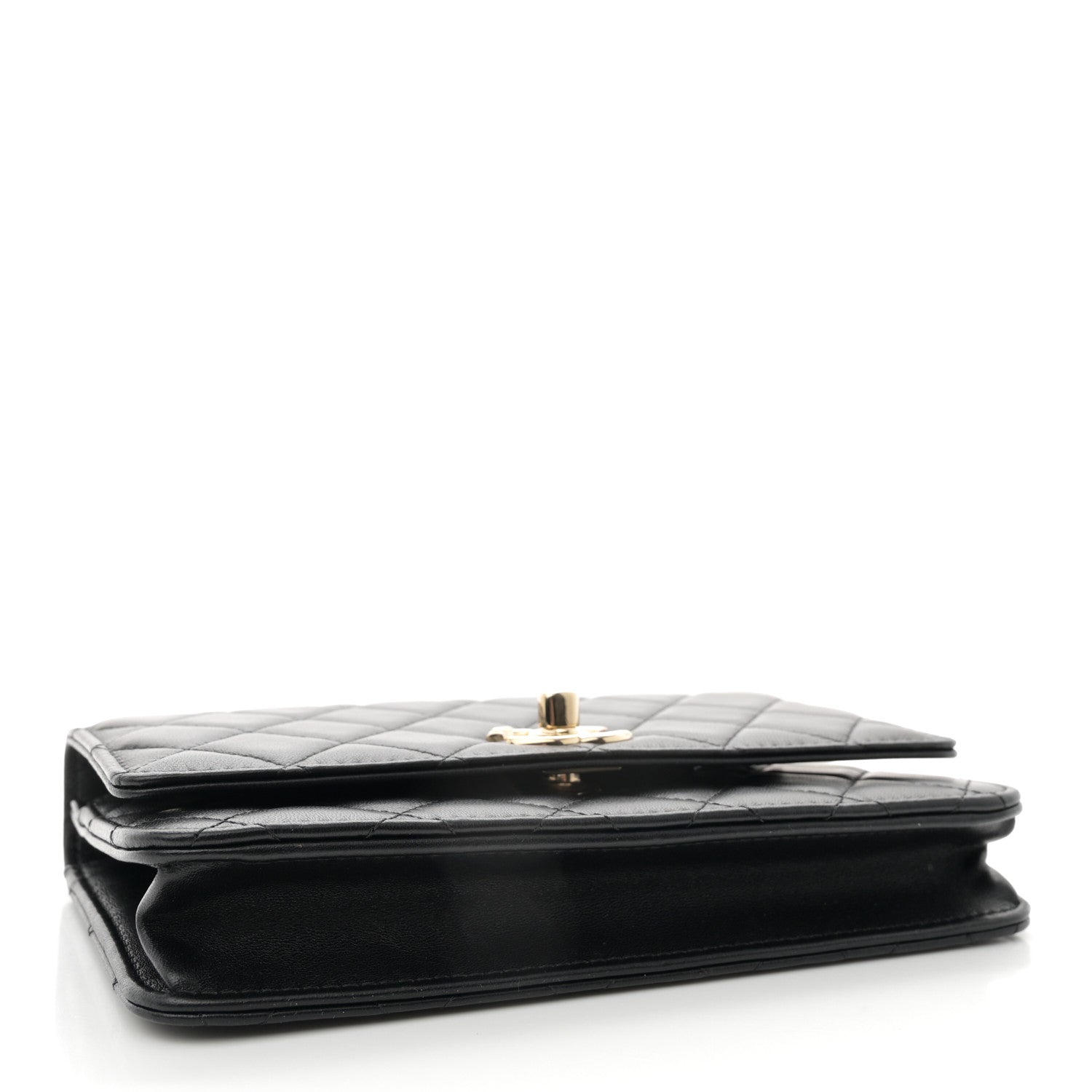 Chanel Lambskin Quilted Trendy CC Wallet On Chain WOC Black 4 of 11