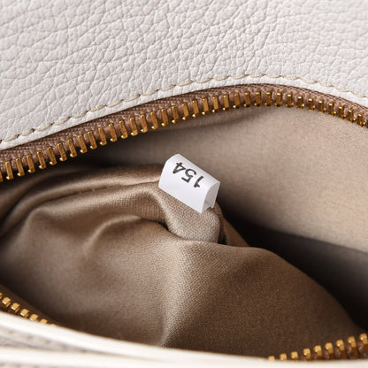 Miu Miu Goatskin Madras Shoulder Bag White 8 of 11