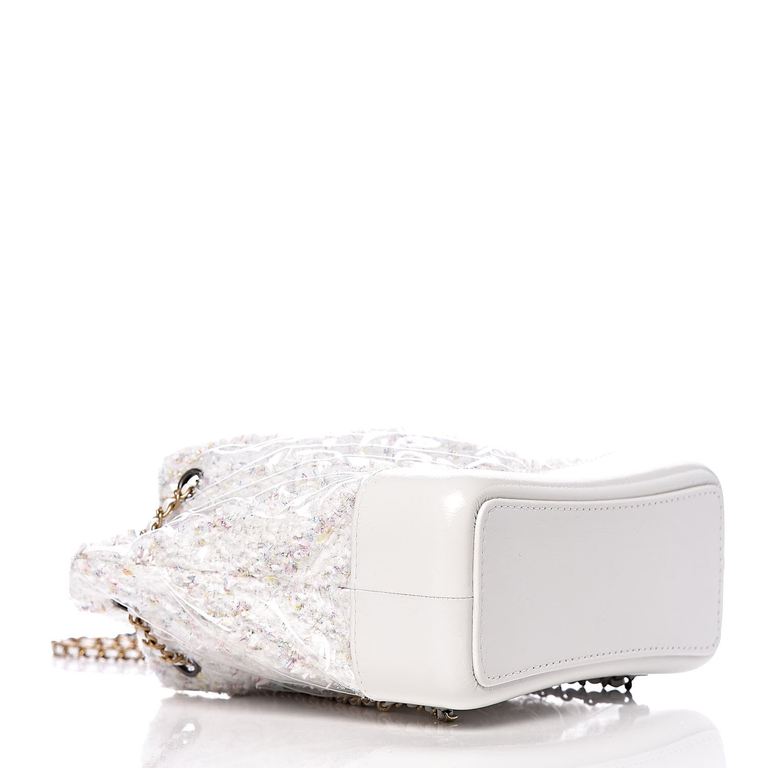 Chanel Tweed PVC Quilted Gabrielle Backpack White 4 of 11