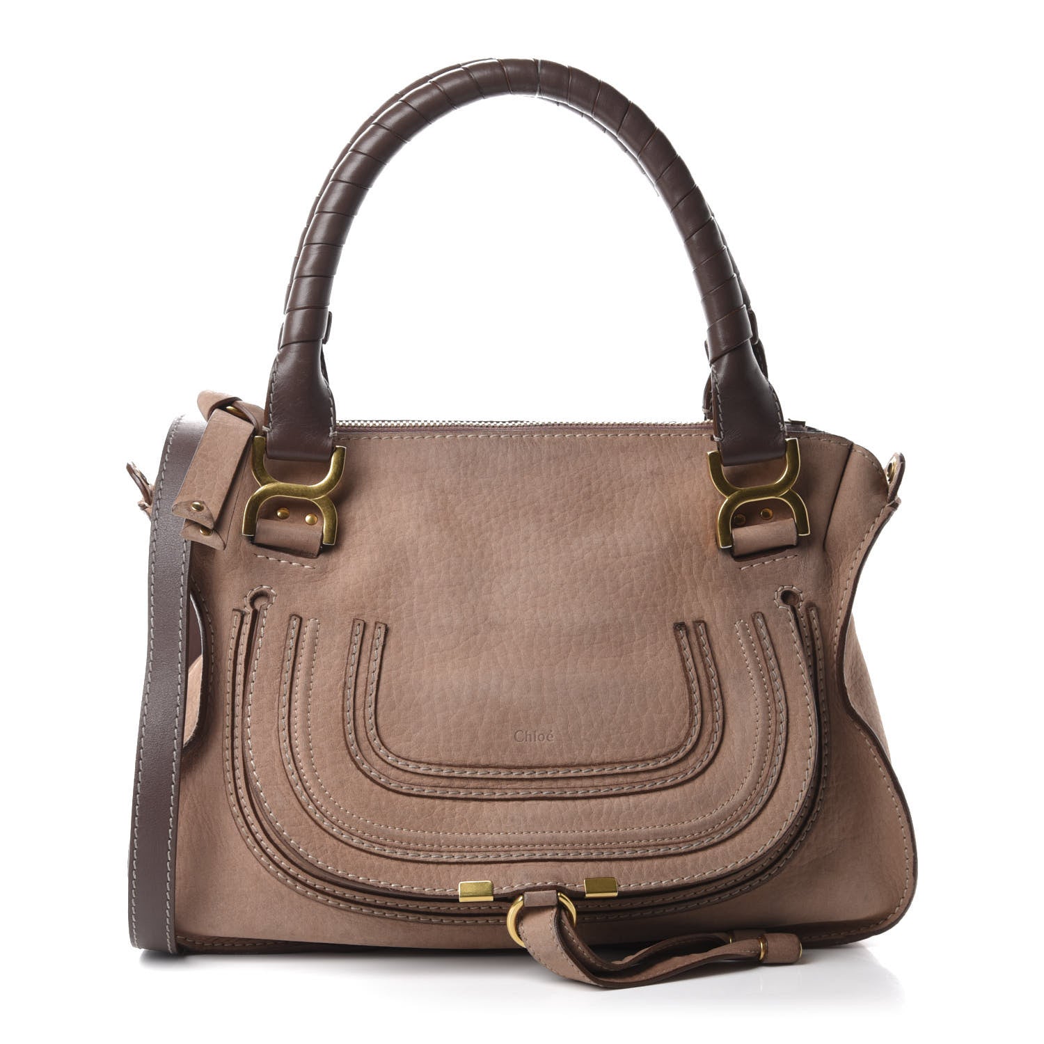 Chloe Nubuck Medium Marcie Satchel Desert Mauve 1 of 12