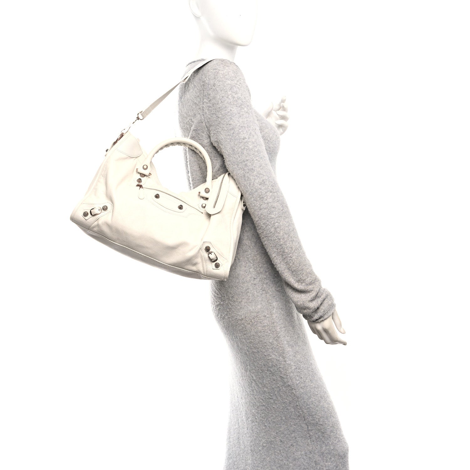 Balenciaga Agneau Giant 12 Rose Gold Hardware City White Light 2 of 10
