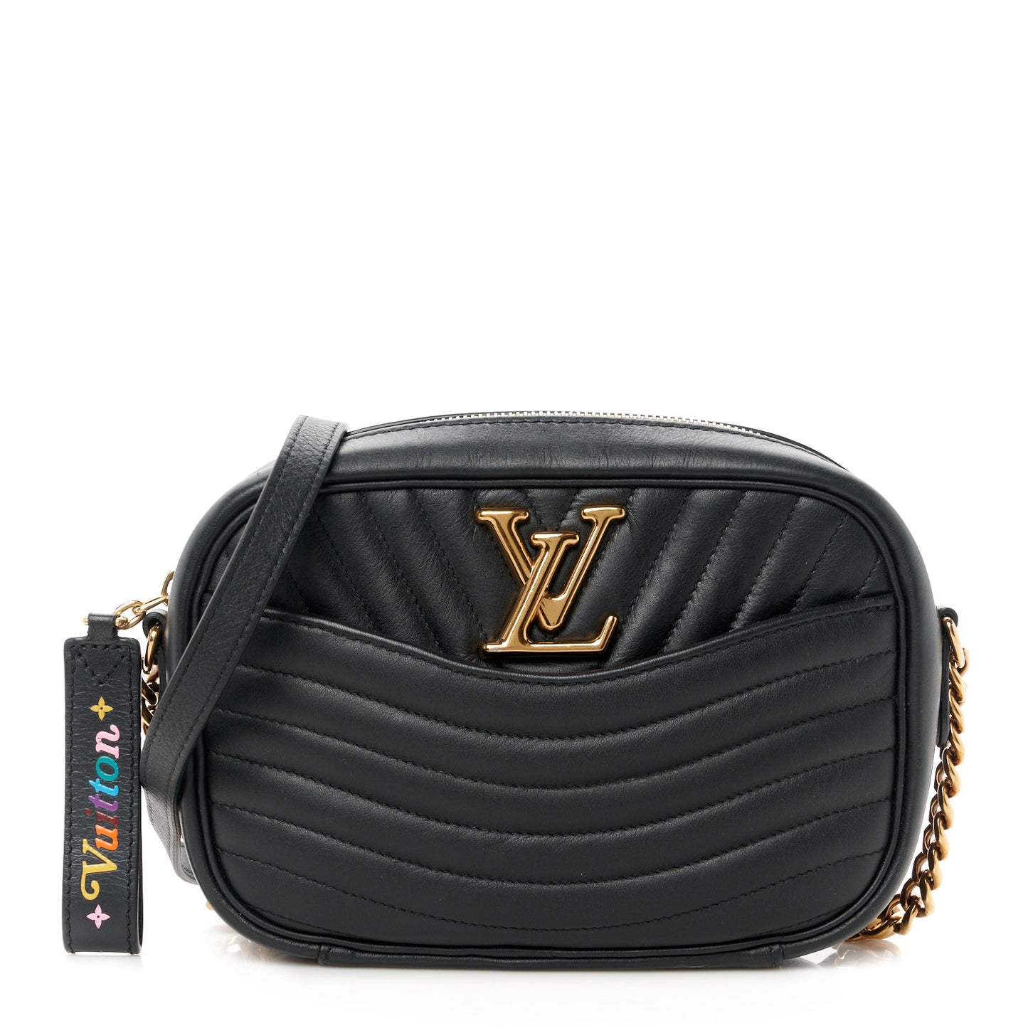 Calfskin New Wave Camera Bag Black