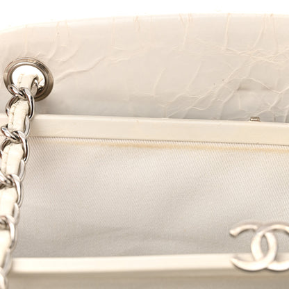 Chanel Glazed Calfskin Quilted Medium Just Mademoiselle Bowling Bag White 11 of 19
