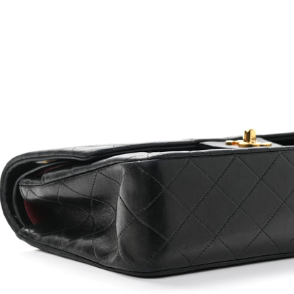 Chanel Lambskin Quilted Medium Double Flap Black 9 of 14