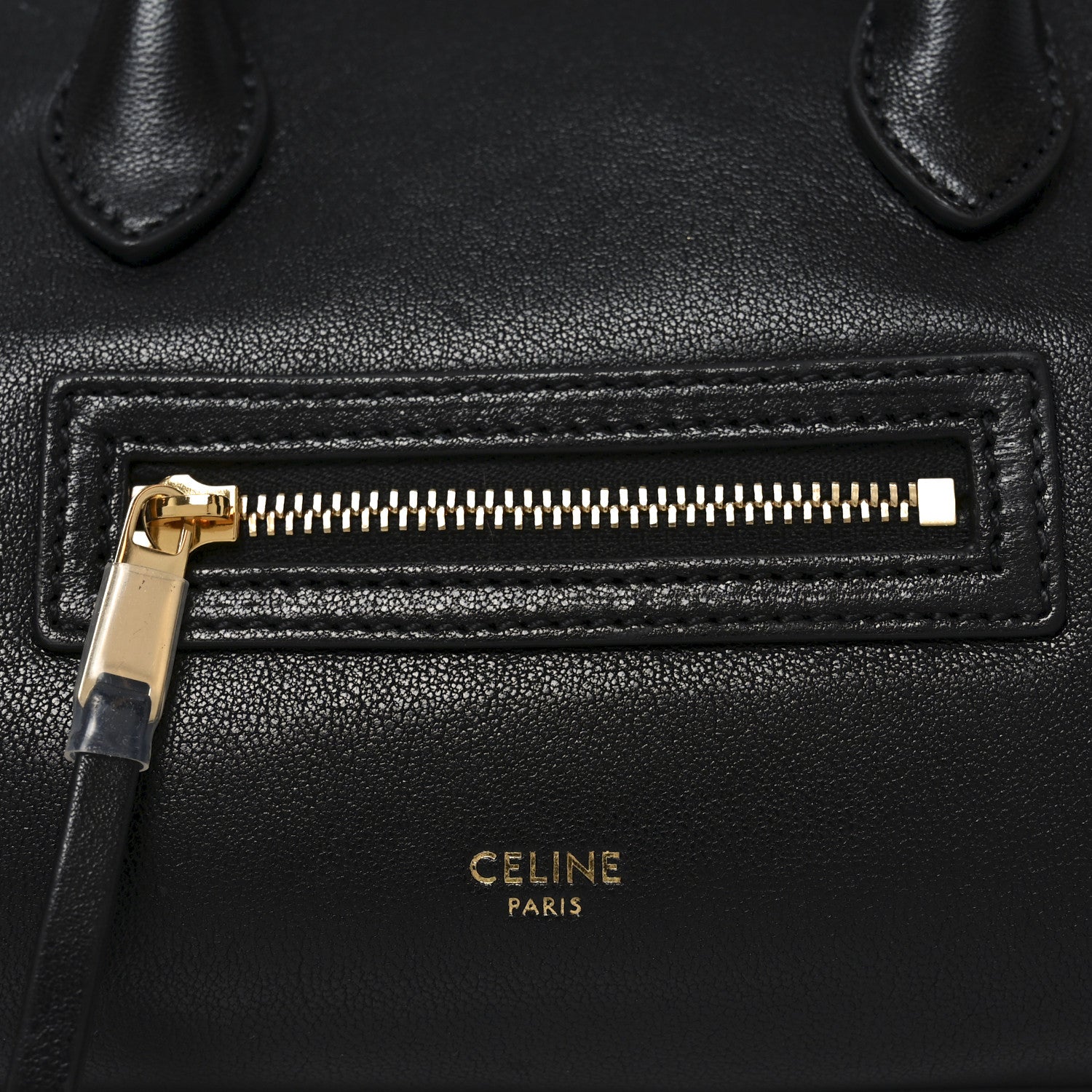 Celine Supple Shiny Lambskin Little New Luggage Black 6 of 9