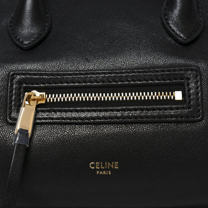 Celine Supple Shiny Lambskin Little New Luggage Black 6 of 9