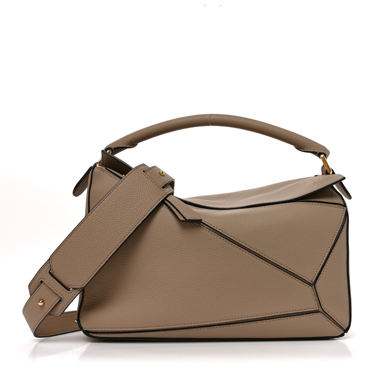 Loewe Grained Calfskin Medium Puzzle Bag Sand 1 of 9